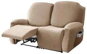 Relax Fotel Huzat (bársonyos, 2 üléses, kapucsínó, rugalmas)