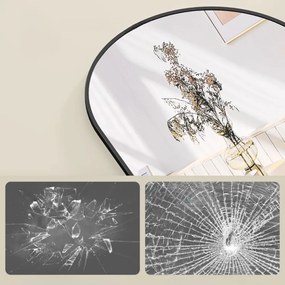 UMBRA ívelt tükör, 160x50 cm, fekete SongmicsHome