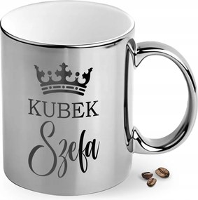 Bögre Ezüst Elegáns Főnök Bögre Karácsonyi Ajándék