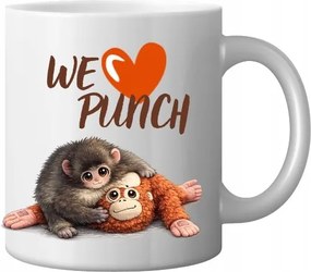 Bögre Fehér Viral Tik-tok We Love Pihe-puha Monkey Majom