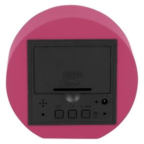 Karlsson 5981BP design LED óra ébresztővel,rózsaszín, átmérő 9 cm