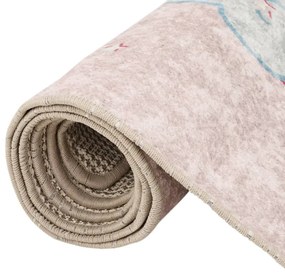 pink mosható csúszásgátló unikornisos gyerekszőnyeg 160x230 cm