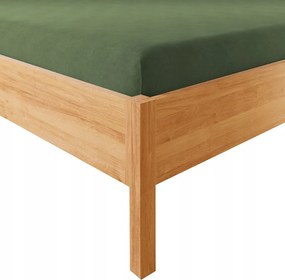 Gumis jersey lepedő 160x200 Dreamy Premium szürke-zöld