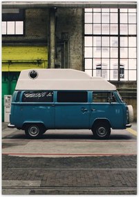 Poszterek 70x100 Kék busz Autó