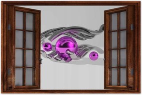 Poszterek 90x60 Lila gömbök a kézben