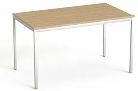 Általános asztal fémlábbal, 75x130 cm, MAYAH Freedom SV-38, kőris (IBXA38K)