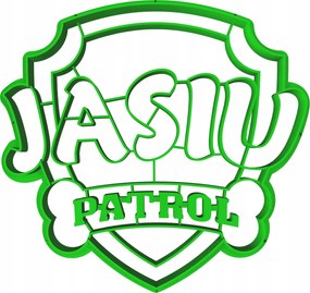 Forma Lyukasztó Mancs Őrjárat +név Felirat 11cm