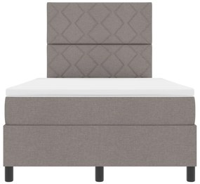 Box Spring Ágy Matraccal Taupe Kicsi Dbl Szövet