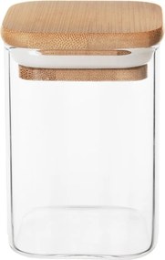Üvegkonténer Bambusz konyhai légmentesen záródó ömlesztett élelmiszer 200 ml