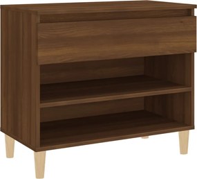 vidaXL barna tölgy színű szerelt fa cipősszekrény 70x36x60 cm