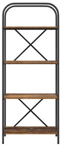 Könyvespolc Régi fa 60 x 30 x 146 cm Faanyag