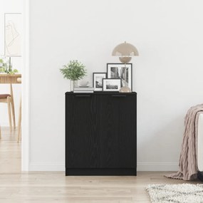 Fekete tölgy oldalszekrény 60x30x70 cm Készült faforgácsból