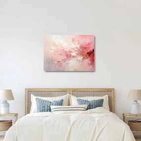 Üveg kép - Rózsaszín absztrakt (70x50 cm)