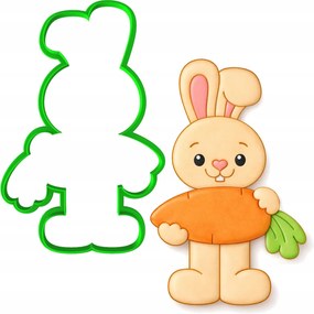 Húsvéti Forma Nagy Mézeskalács lyukasztó Húsvéti Nyuszi 15cm