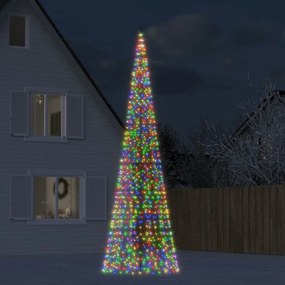 színes LED karácsonyfa zászlórúdra 1534 LED 500 cm