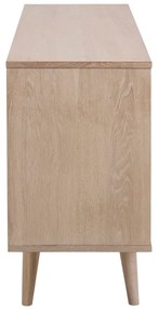 Natúr színű alacsony komód tölgyfa dekorral 150x75 cm Nagano – Actona