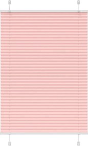 vidaXL pliszírozott redőny rózsaszín 90x150 cm szövetszélesség 89,4 cm