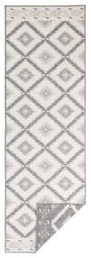 Malibu szürke-krémszínű kültéri szőnyeg, 80 x 350 cm - NORTHRUGS