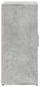 2 db betonszürke szerelt fa tálalószekrény 60 x 31 x 70 cm