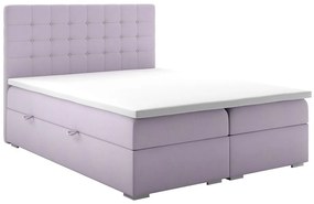 Franciaágy Boxspring 180 cm Clady (világos lila) (tárolóhellyel). 1020253