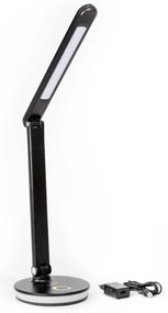 LEDRGBW Dimmelhető asztali lámpa power bank funkcióval LED/12W/5V 2800-6000K fekete