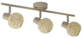Spotlámpa DEX 3xE14/10W/230V bézs/krém