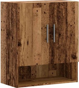 vidaXL fali szekrény régi fa 60x31x70 cm gépelt fa