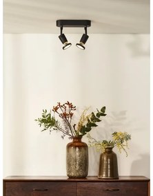 Lucide 11903/10/30 - LED spotlámpa JASTER-LED 2xGU10/5W/230V fekete
