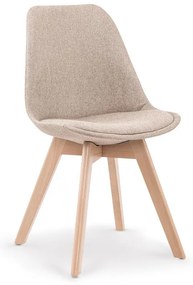 Erich étkezőszék, bézs / bükkfa