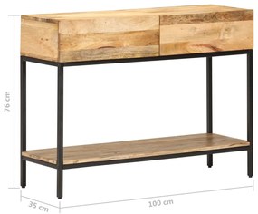 tömör mangófa tálalóasztal 100 x 35 x 76 cm