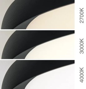 Orion - LED mennyezeti lámpatest KANT LED/30W/230V 2700/3200/4000K Ø 40 cm fekete