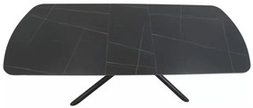 Vector bővíthető étkezőasztal fekete 180-220cm