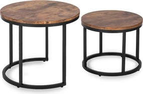 Dohányzóasztal szett FIGO rusztikus tölgy