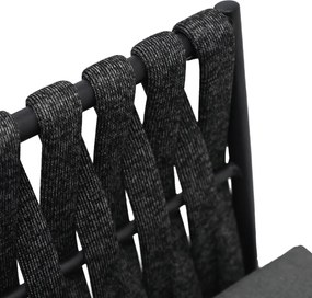 Kerti bútor garnitúra, fém, szürke, AZS-1604 GREY