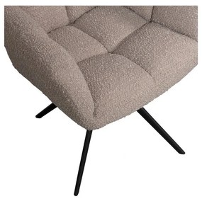 Bézs kárpitozott étkezőfotel Vinny – WOOOD