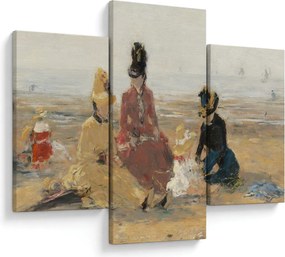 Kép - Eugène Boudin, On the Beach, Trouville, reprodukciók (90x60 cm)