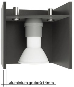 Szürke fali lámpa Carlo – Nice Lamps