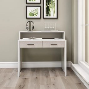 Munkaasztal 88x99 cm fehér/bézs