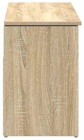 sonoma tölgy színű szerelt fa cipőpolc 102x30,5x45 cm