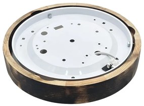 LED mennyezeti lámpa OAK SMOKY SLIM LED/20W/230V 4000K átm. 27 cm tölgy/sötétbarna