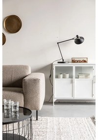 Fekete asztali lámpa fém búrával (magasság 70 cm) Jona – White Label