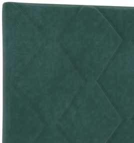 LED Fejtámla LED -es lámpákkal Sötétzöld 200 cm Bársony