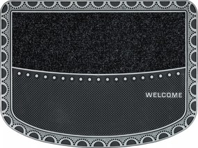 Lábtörlő Bemeneti Félkör Alakú Ezüst Tartós Welcome Arches 57x75 cm
