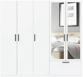 LITA Tükrös Gardrób Fehér Színben.