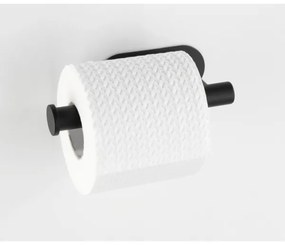 WENKO 24287100 - TURBO-LOC OREA BLACK WC-papírtartó, 16 x 7 cm, nemesacél/fekete