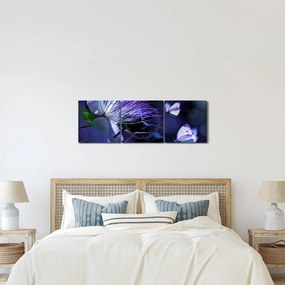 Kép - Trópusi virág (órával) (90x30 cm)