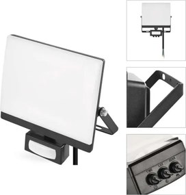 LED-reflektor mozgásérzékelővel TAMBO EVO LED/30W/230V 4000K IP44 fekete