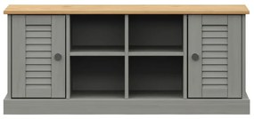 VIGO szürke tömör fenyőfa cipőtároló pad 106 x 35 x 45 cm