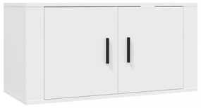 3 db fehér falra szerelhető TV-szekrény 80 x 34,5 x 40 cm