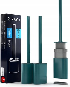 Szilikon Wc kefe szabadon álló vagy függesztett zöld 2 db